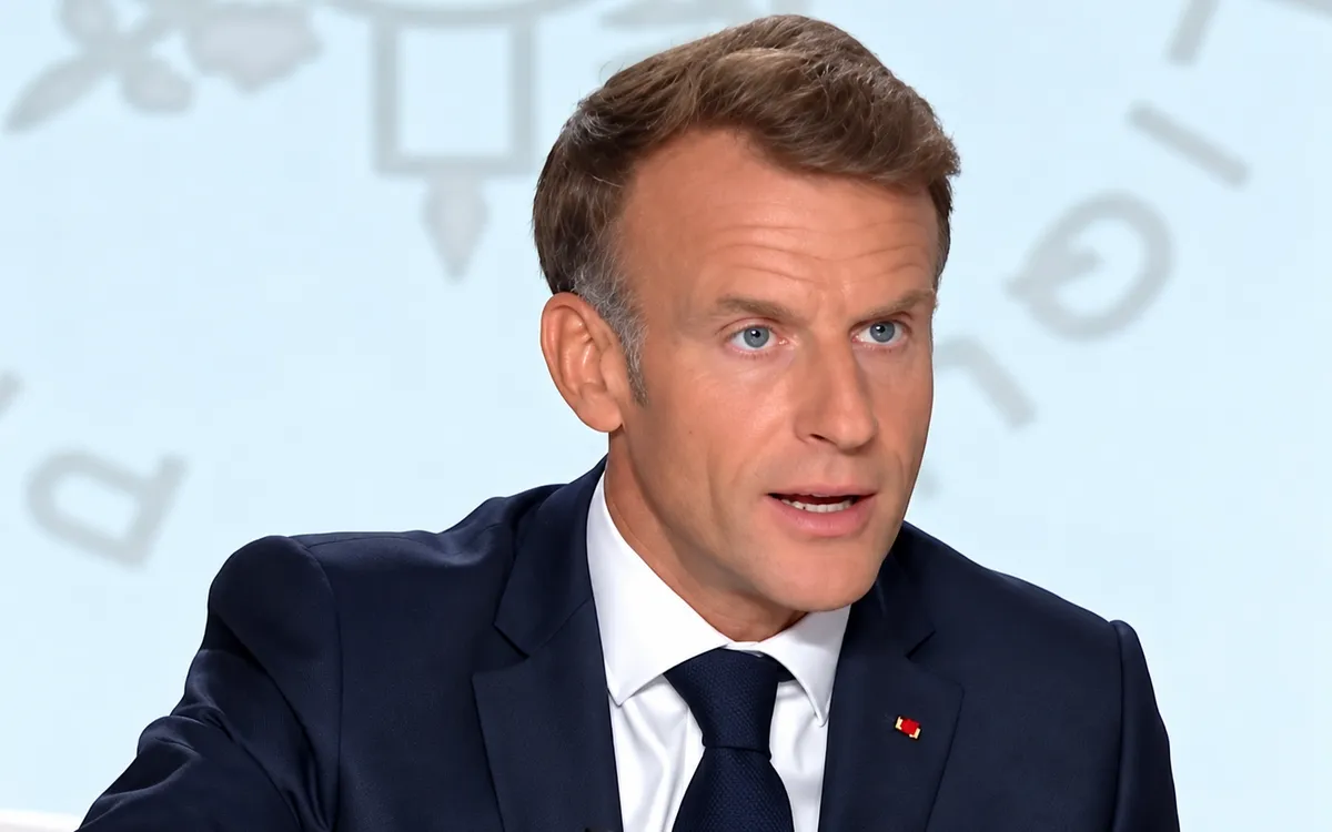 Tổng thống Pháp Emmanuel Macron. (Ảnh chụp màn hình)