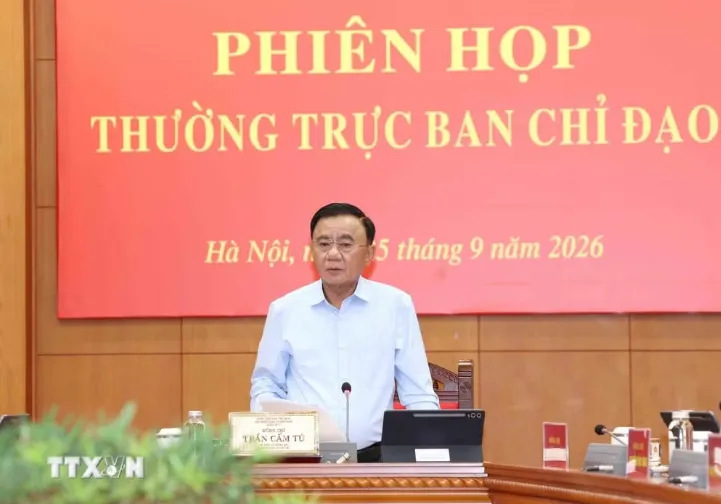 Thường trực Ban Bí thư Trần Cẩm Tú chủ trì Phiên họp Thường trực Ban Chỉ đạo Trung ương về phát triển văn hóa - Ảnh 1.