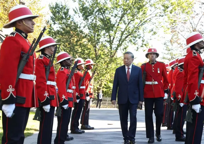 Lễ đón Tổng Bí thư, Chủ tịch nước Tô Lâm thăm cấp Nhà nước Canada- Ảnh 5.