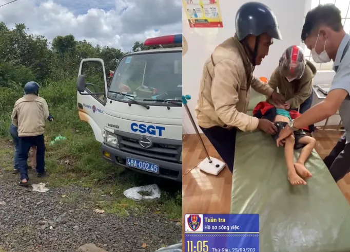 Cứu người đàn ông mắc kẹt giữa dòng lũ xiết tại Lâm Đồng- Ảnh 1.