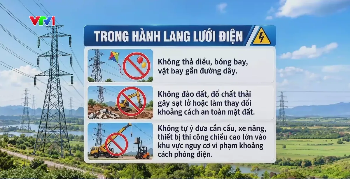 Cảnh báo nguy cơ từ vi phạm hành lang lưới điện cao áp - Ảnh 1.