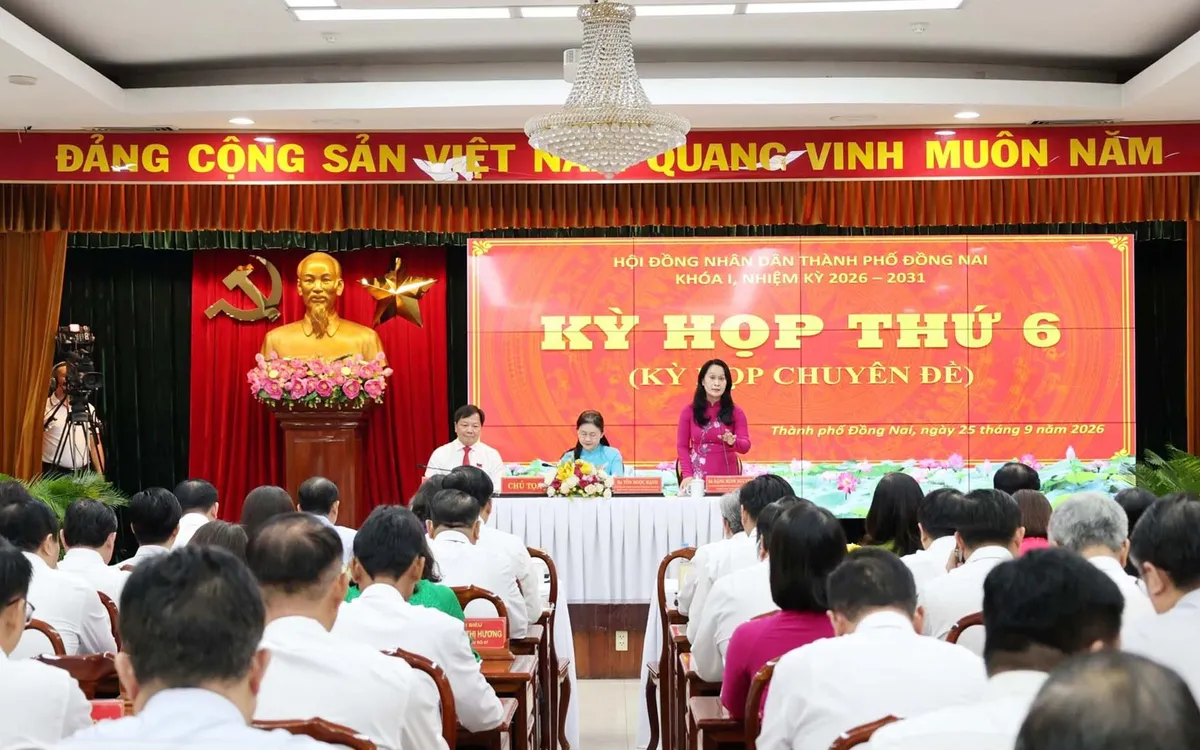  Kỳ họp thứ 6 (chuyên đề) tại TP Đồng Nai. Ảnh: HĐND TPĐN