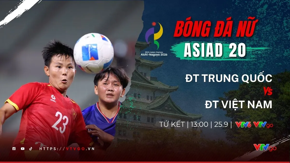 Lịch trực tiếp Tứ kết bóng đá nam và nữ ASIAD 20 hôm nay 25/9: Tâm điểm ĐT nữ Việt Nam và U23 Việt Nam - Ảnh 1.