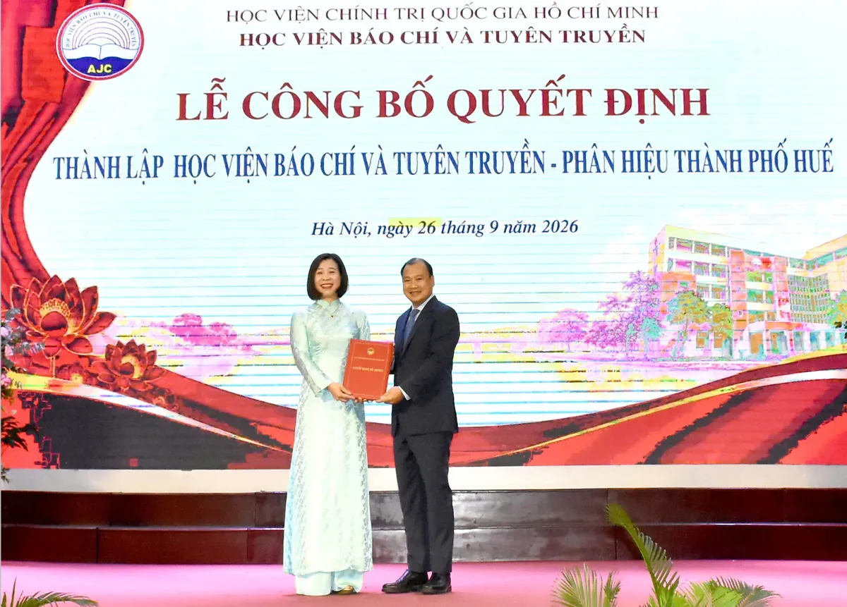 Học viện Báo chí và Tuyên truyền công bố Quyết định thành lập Phân hiệu thành phố Huế- Ảnh 3.
