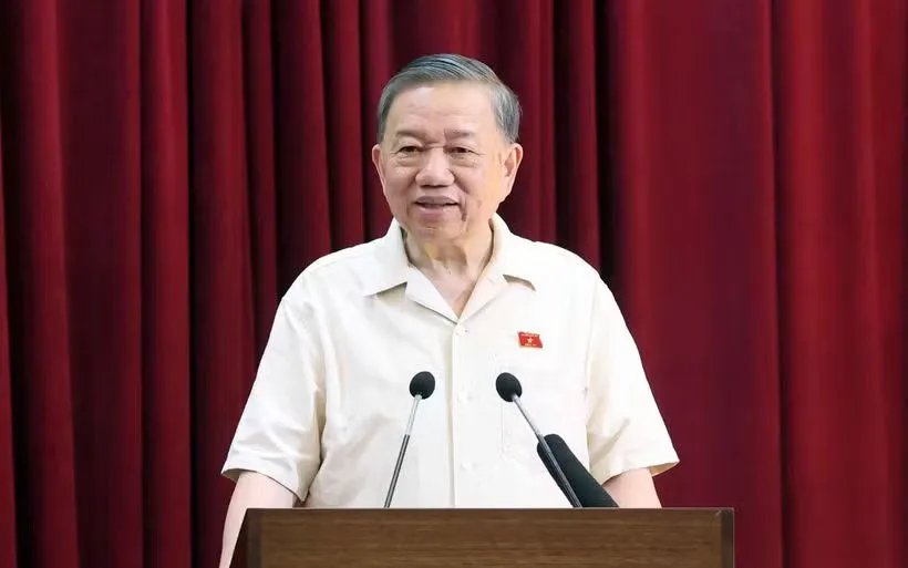 Tổng Bí thư, Chủ tịch nước Tô Lâm phát biểu. (Ảnh: Thống Nhất/TTXVN)