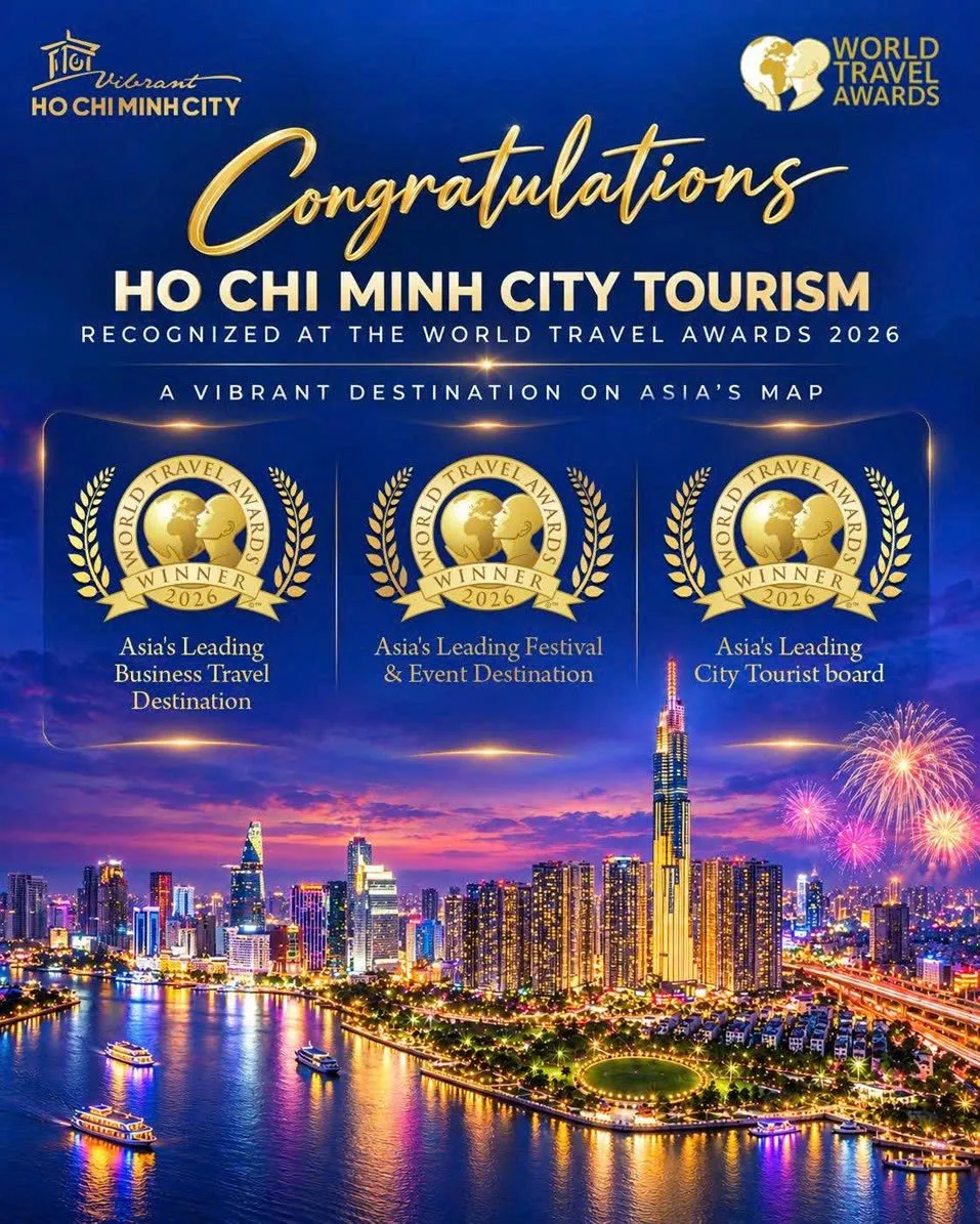 Du lịch TP Hồ Chí Minh thắng lớn tại World Travel Awards 2026 - Ảnh 1.