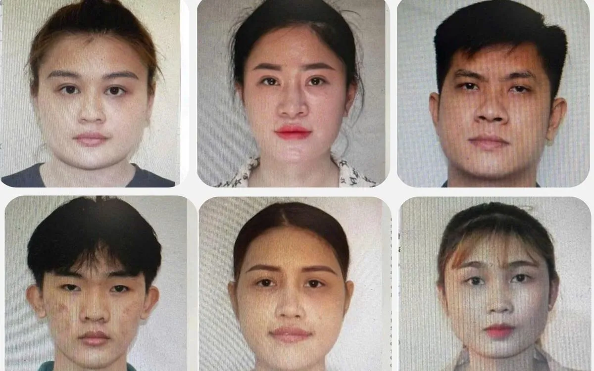 6 cá nhân bị Cơ quan Cảnh sát điều tra Công an tỉnh Lâm Đồng truy tìm. Ảnh: Công an tỉnh Lâm Đồng