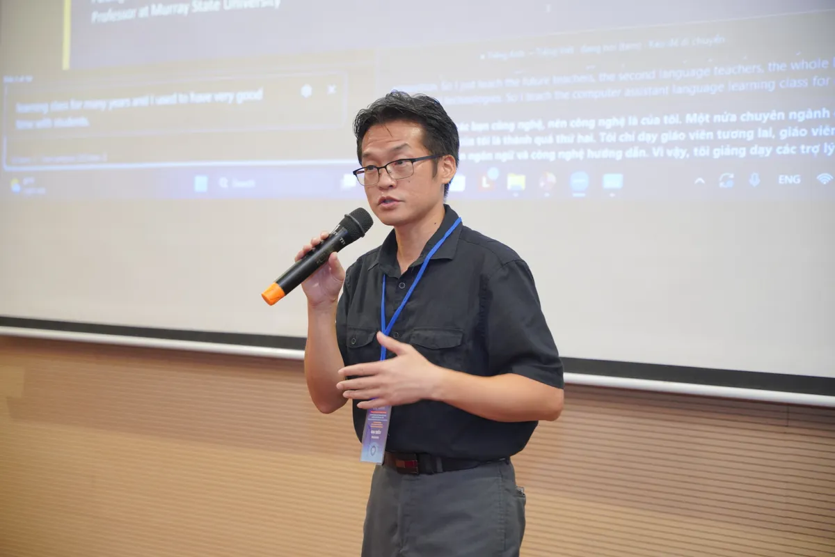 Hội thảo quốc tế về tr&iacute; tuệ nh&acirc;n tạo trong gi&aacute;o dục: Cơ hội v&agrave; th&aacute;ch thức với năng lực số của người thầy - Ảnh 4.