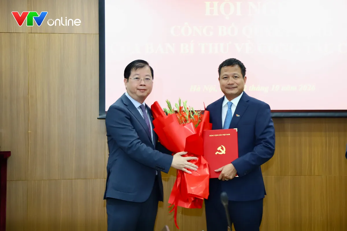 C&ocirc;ng bố c&aacute;c quyết định của Ban B&iacute; thư về c&ocirc;ng t&aacute;c c&aacute;n bộ tại Đ&agrave;i Truyền h&igrave;nh Việt Nam - Ảnh 1.