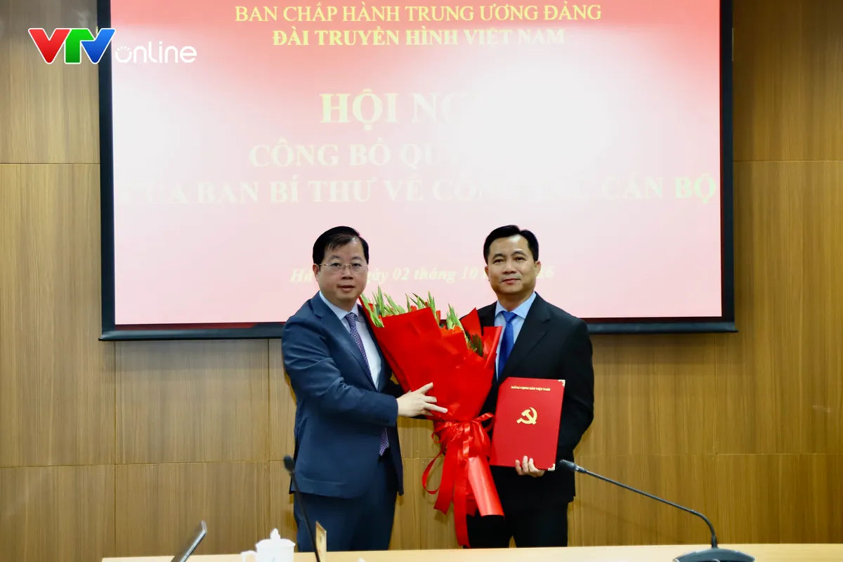 C&ocirc;ng bố c&aacute;c quyết định của Ban B&iacute; thư về c&ocirc;ng t&aacute;c c&aacute;n bộ tại Đ&agrave;i Truyền h&igrave;nh Việt Nam - Ảnh 4.