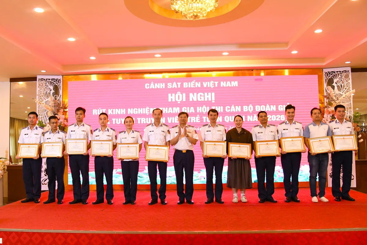 Tuổi trẻ Cảnh s&aacute;t biển Việt Nam tỏa s&aacute;ng tại Hội thi C&aacute;n bộ đo&agrave;n giỏi v&agrave; Tuy&ecirc;n truyền vi&ecirc;n trẻ to&agrave;n qu&acirc;n 2026 - Ảnh 4.