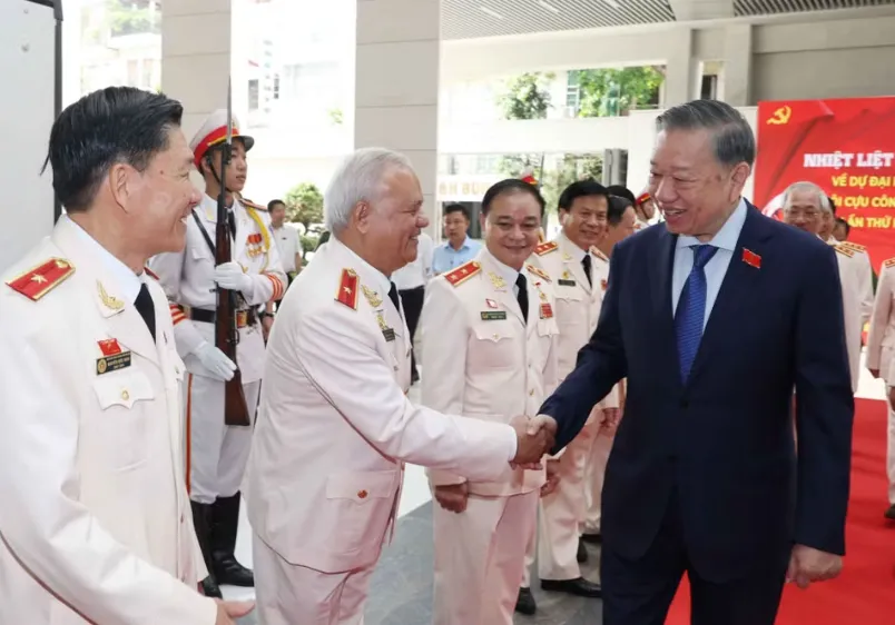 Tổng Bí thư, Chủ tịch nước Tô Lâm dự Đại hội đại biểu toàn quốc Hội Cựu Công an nhân dân Việt Nam lần thứ II - Ảnh 1.