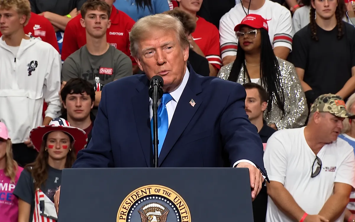 Tổng thống Mỹ Donald Trump. (Ảnh chụp màn hình)