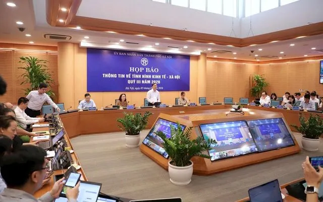 Toàn cảnh họp báo. Ảnh: VGP