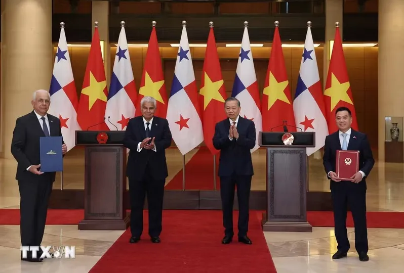 Tổng Bí thư, Chủ tịch nước Tô Lâm và Tổng thống Panama chứng kiến Lễ trao các văn kiện hợp tác - Ảnh 2.