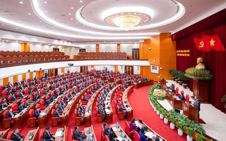 Phiên Khai mạc Hội nghị lần thứ tư Ban Chấp hành Trung ương Đảng khóa XIV, ngày 05/10/2026 - Ảnh: chinhphu.vn/Nhật Bắc