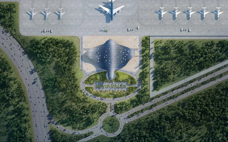 Phối cảnh nhà ga VIP. Hạ tầng hàng không Phú Quốc sẵn sàng phục vụ APEC 2027. Ảnh: TTXVN