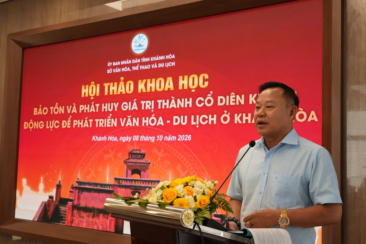 Kh&aacute;nh H&ograve;a bảo tồn v&agrave; ph&aacute;t huy gi&aacute; trị của Th&agrave;nh cổ Di&ecirc;n Kh&aacute;nh - Ảnh 1.