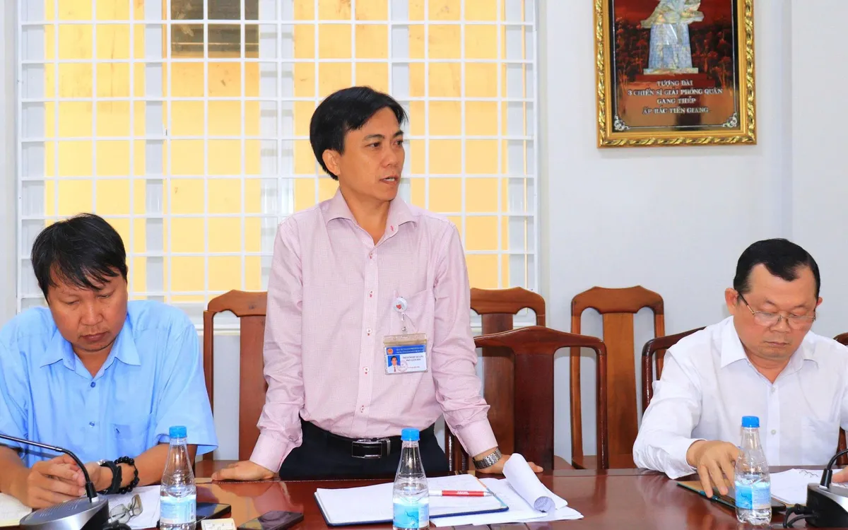 ThS Trần Ngọc Quang - Phó Giám đốc CDC Đồng Nai thông tin về tình hình dịch bệnh trên địa bàn. Ảnh: CDC Đồng Nai