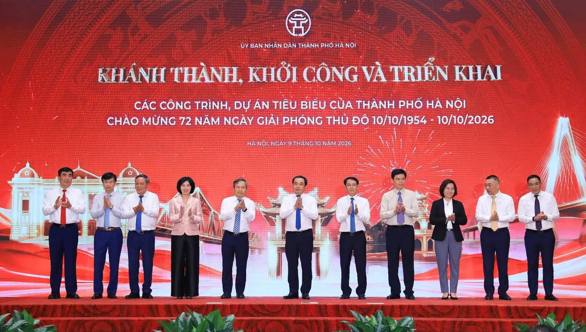 Hà Nội khánh thành, khởi công 18 công trình, dự án với tổng vốn 127.460 tỷ đồng - Ảnh 2.