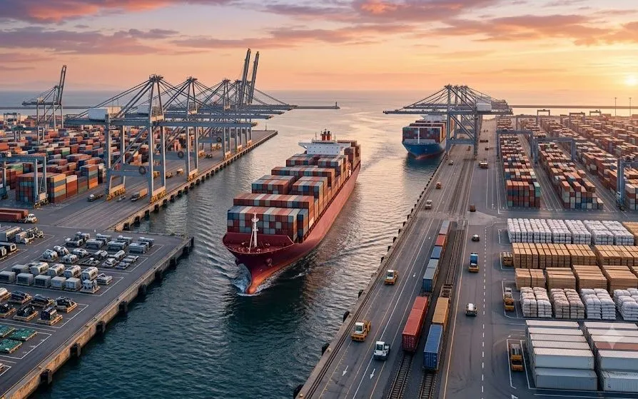 WTO nâng dự báo tăng trưởng thương mại toàn cầu - Ảnh AI 