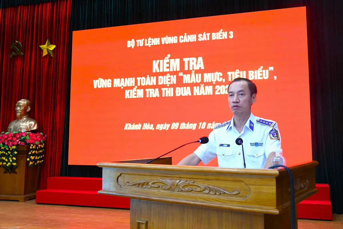 Bộ Tư lệnh V&ugrave;ng Cảnh s&aacute;t biển 3 kiểm tra x&acirc;y dựng đơn vị "Mẫu mực, ti&ecirc;u biểu" - Ảnh 3.