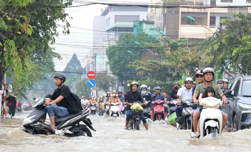 Triều cường đạt đỉnh, cảnh b&aacute;o ngập s&acirc;u ở Nam Bộ - Ảnh 1.