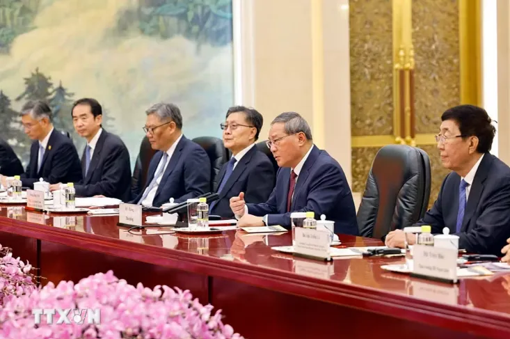 Chủ tịch Quốc hội Trần Thanh Mẫn hội kiến Thủ tướng Trung Quốc L&yacute; Cường  - Ảnh 4.