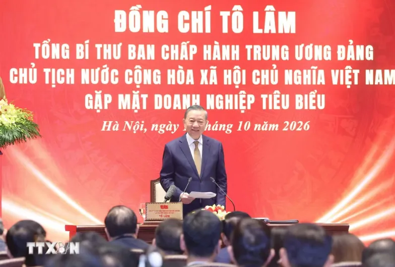 Tổng Bí thư, Chủ tịch nước Tô Lâm: Đất nước hùng cường là điểm tựa để doanh nghiệp vươn xa - Ảnh 1.