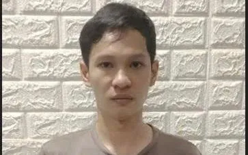 Huỳnh Viết Thành tại Cơ quan Công an: Ảnh: CAPT