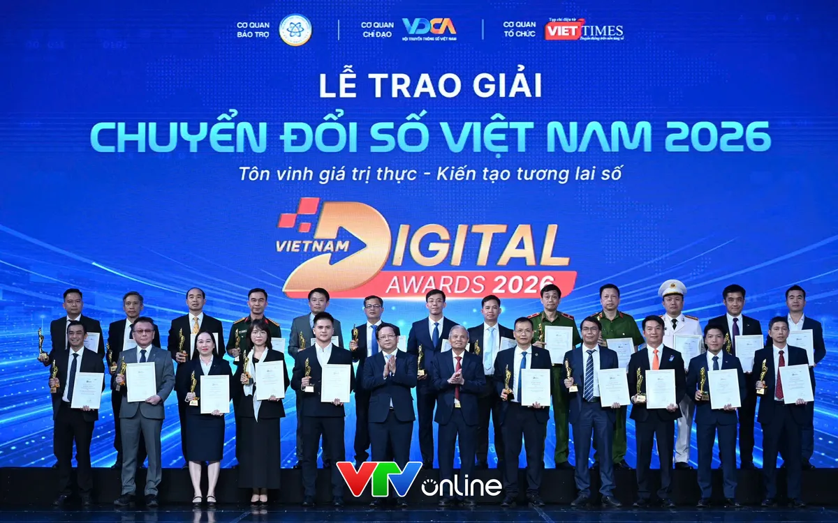 Lễ trao Giải thưởng Chuyển đổi số Việt Nam lần thứ 9 năm 2026. 