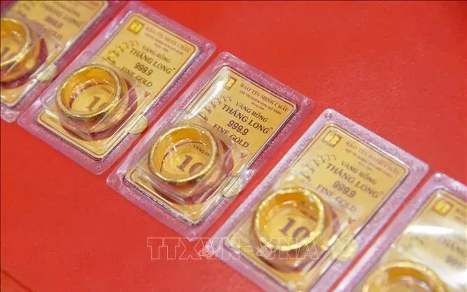 Giá vàng đi ngang - Ảnh: TTXVN