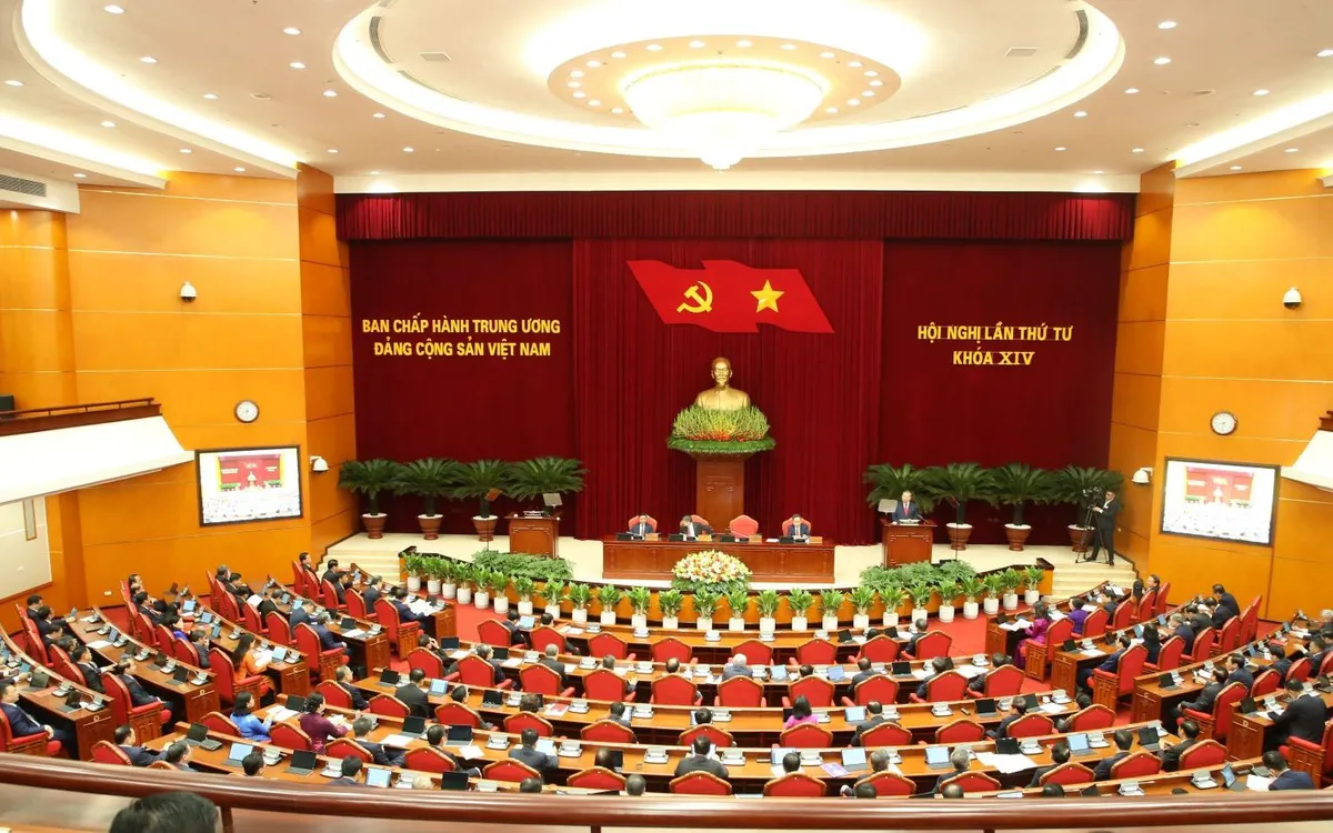 Hội nghị lần thứ tư Ban Chấp hành Trung ương Đảng khóa XIV họp từ ngày 5/10 đến ngày 8/10/2026 tại Thủ đô Hà Nội. Ảnh: Cổng TTĐT Đảng Cộng sản Việt Nam