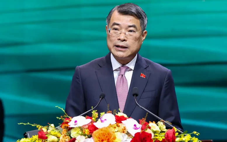 Thủ tướng Lê Minh Hưng phát biểu tại lễ công bố sản phẩm đạt Thương hiệu quốc gia Việt Nam lần thứ 10 năm 2026 - Ảnh: chinhphu.vn/Nhật Bắc