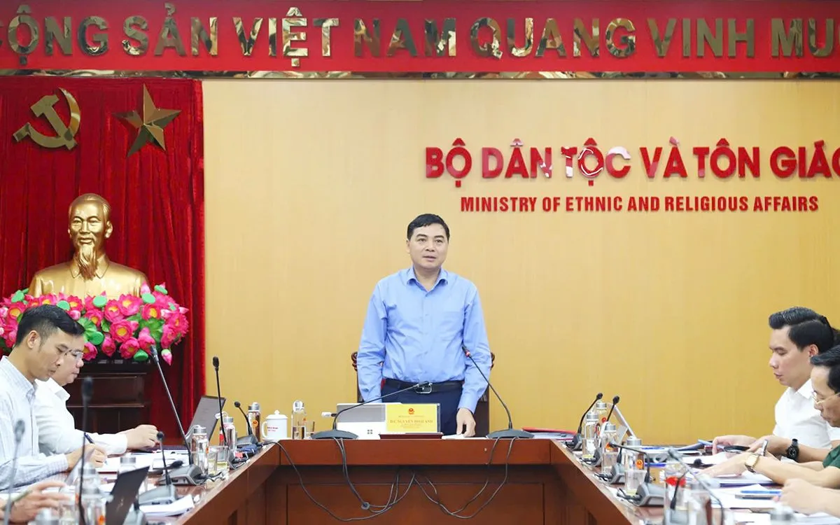 Thứ trưởng Thường trực Nguyễn Hoài Anh chủ trì cuộc họp