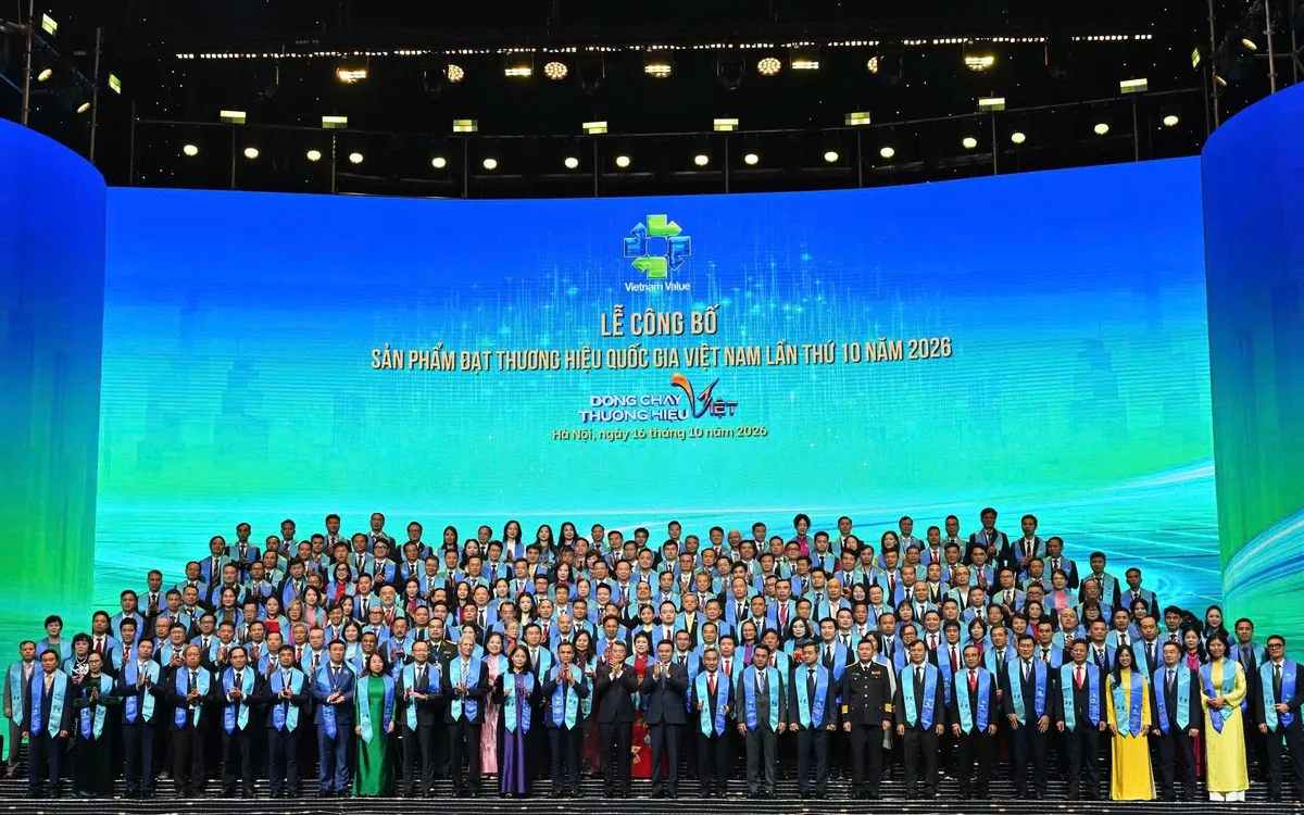 Các doanh nghiệp được vinh danh Thương hiệu quốc gia 2026 (Ảnh: Ban tổ chức)