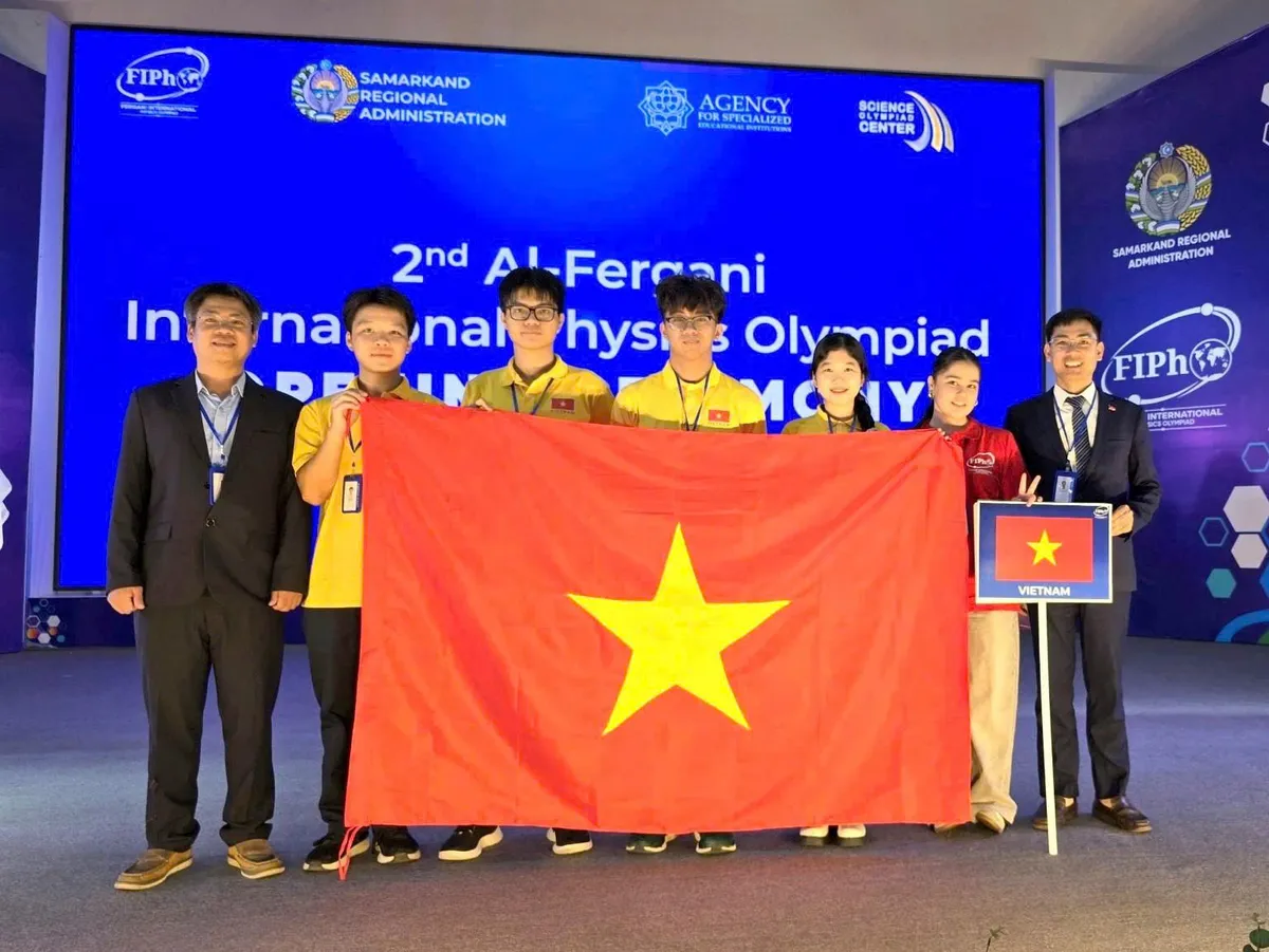 Việt Nam gi&agrave;nh 4 huy chương Olympic Vật l&iacute; quốc tế Al-Fergani 2026 - Ảnh 1.