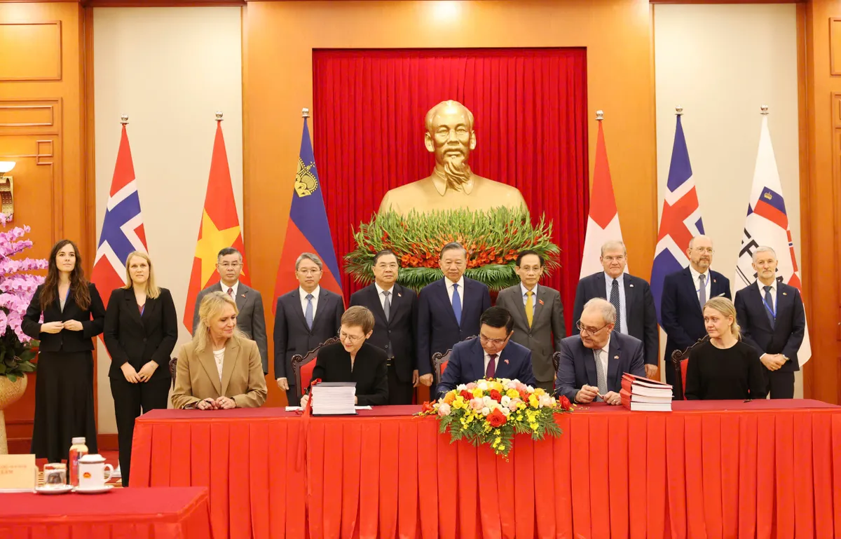 Chính thức ký kết Hiệp định thương mại tự do Việt Nam - EFTA - Ảnh 1.