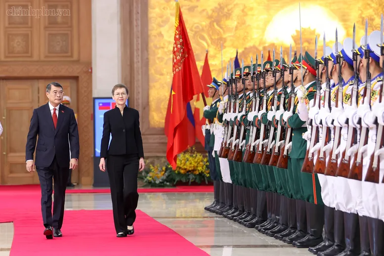 Thủ tướng Lê Minh Hưng chủ trì lễ đón chính thức Thủ tướng Liechtenstein - Ảnh 4.