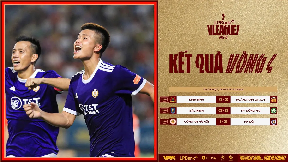 Ninh Bình chiếm ngôi đầu V-League, Hà Nội bất ngờ đánh bại CAHN - Ảnh 2.