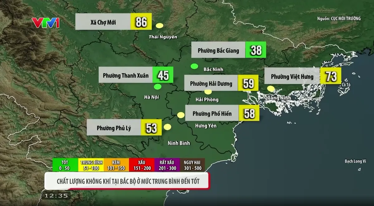 Chất lượng không khí nhiều nơi trên cả nước duy trì ở mức trung bình đến tốt - Ảnh 1.