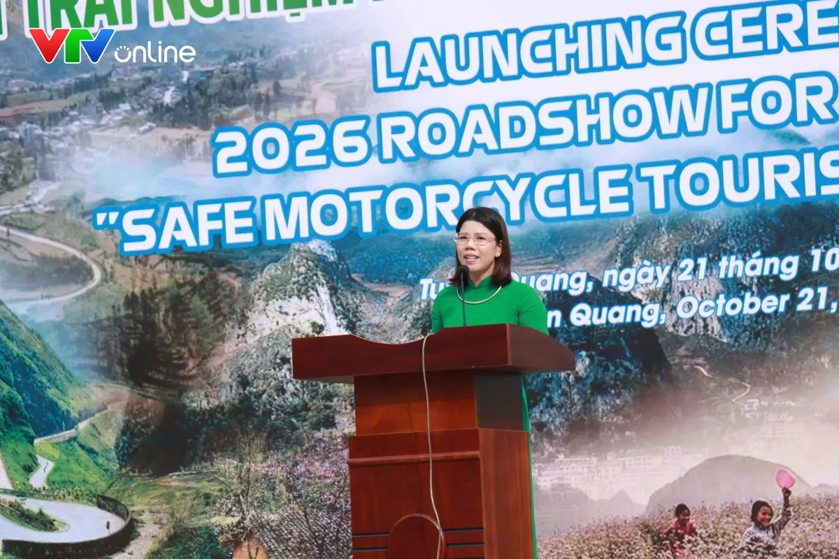 Tuyên Quang: 100 xe mô tô, xe máy quảng bá du lịch an toàn trên cung đường Mã Pì Lèng - Ảnh 2.