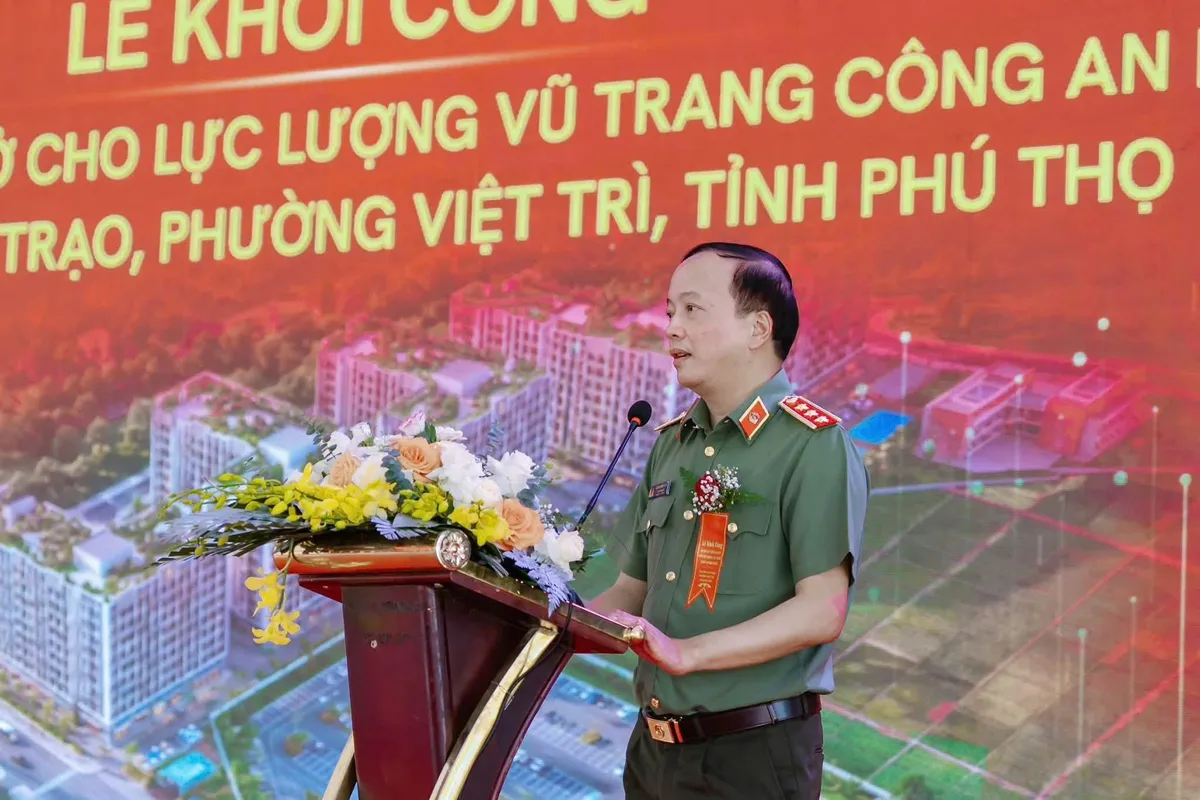 Phú Thọ khởi công dự án nhà ở hơn 1.000 căn hộ cho lực lượng Công an nhân dân - Ảnh 4.
