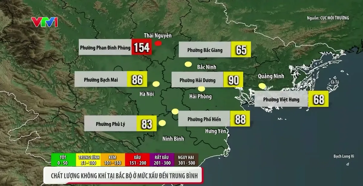 Chất lượng không khí trên cả nước ghi nhận ở mức trung bình đến tốt, Thái Nguyên và Thành phố Hồ Chí Minh có nơi mức xấu - Ảnh 1.