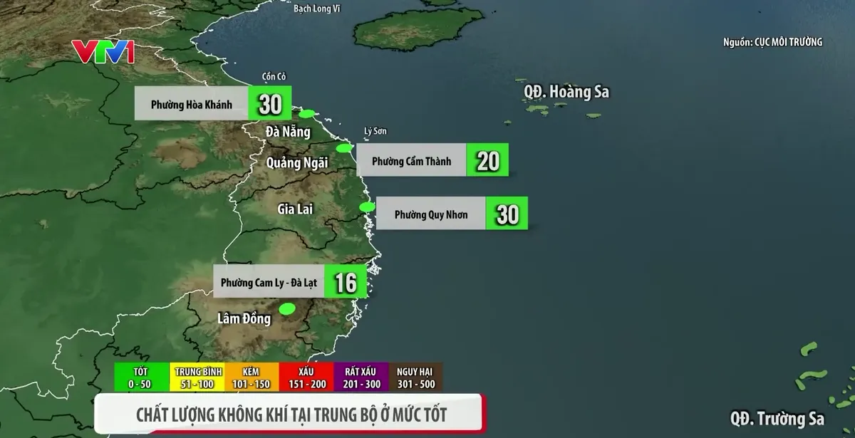 Chất lượng không khí trên cả nước ghi nhận ở mức trung bình đến tốt, Thái Nguyên và Thành phố Hồ Chí Minh có nơi mức xấu - Ảnh 2.