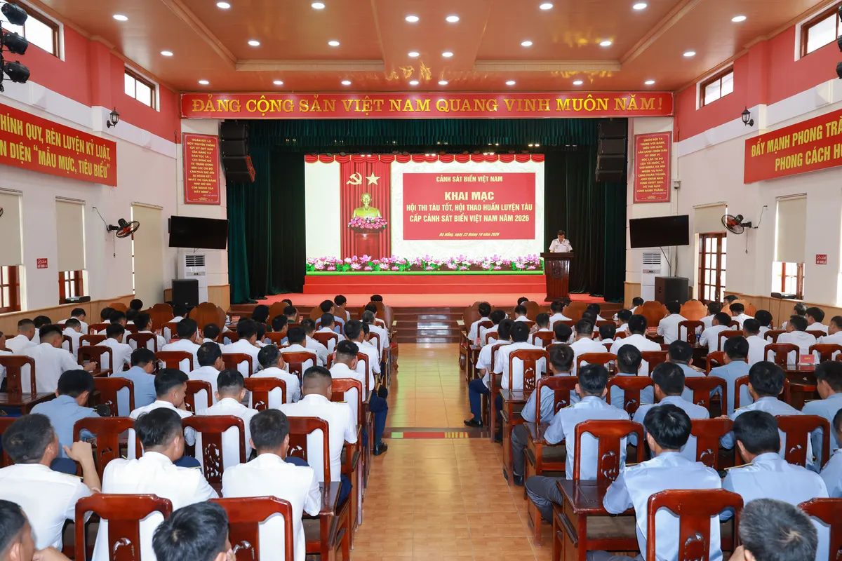 Khai mạc Hội thi tàu tốt, Hội thao huấn luyện tàu cấp Cảnh sát biển Việt Nam năm 2026 khu vực II - Ảnh 1.