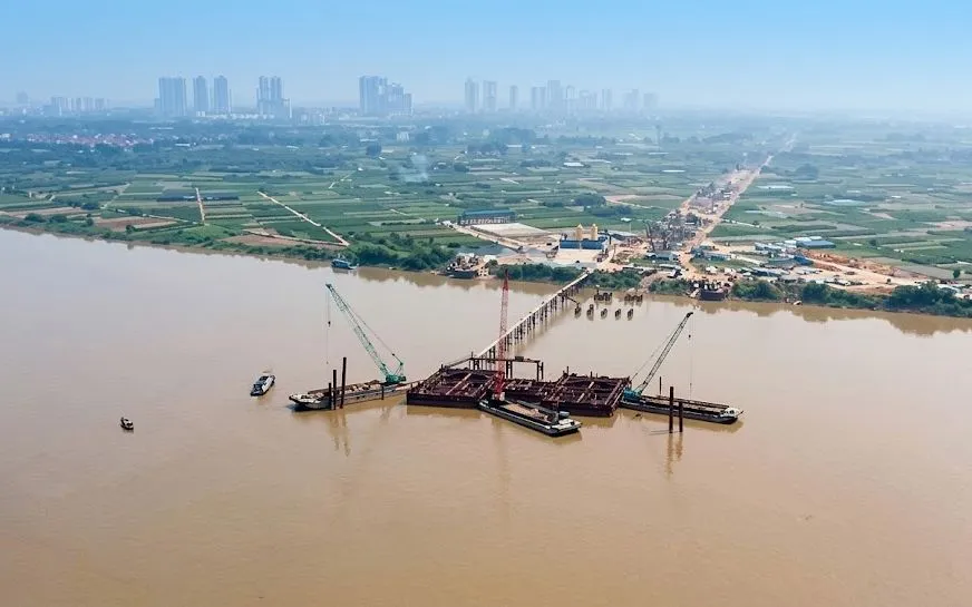Hoàn thành giải phóng mặt bằng 7 cầu qua sông Hồng - Ảnh chụp màn hình