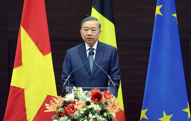Tổng Bí thư, Chủ tịch nước Tô Lâm phát biểu chính sách tại Viện Quan hệ Quốc tế Hoàng gia Egmont - Ảnh 1.