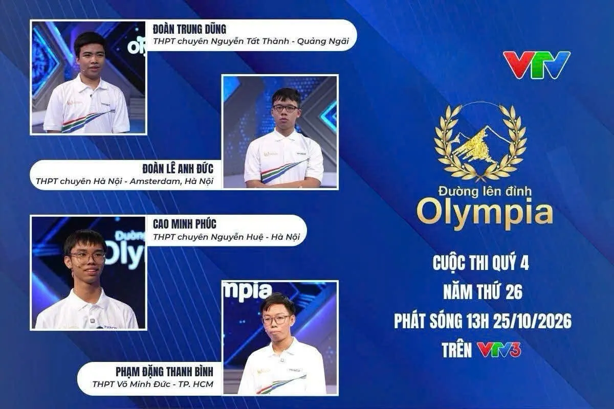 Lộ diện điểm cầu cuối cùng của Chung kết Đường lên đỉnh Olympia 2026 - Ảnh 1.