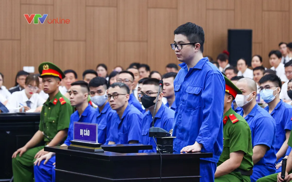 Bị cáo Phó Đức Nam (tức Mr Pips) tịa toà. (ảnh: Minh Vũ)